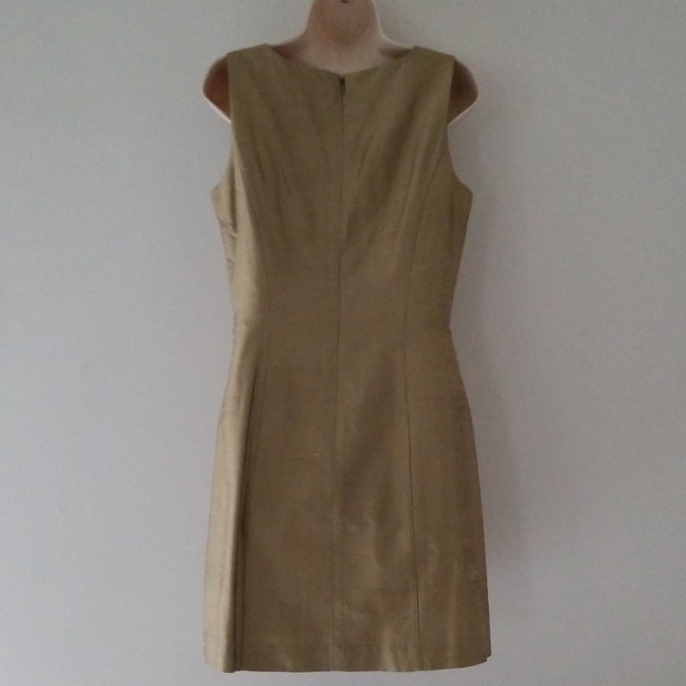 Donna Ricco NY Gold Silk Formal Party Dress Size 8 - Picture 3 of 8